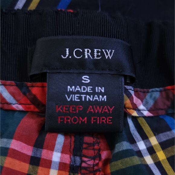 J. Crew Tartan Plaid Womens Sleep Pants Small Red Blue, Christmas, Holiday PJ - Picture 4 of 6